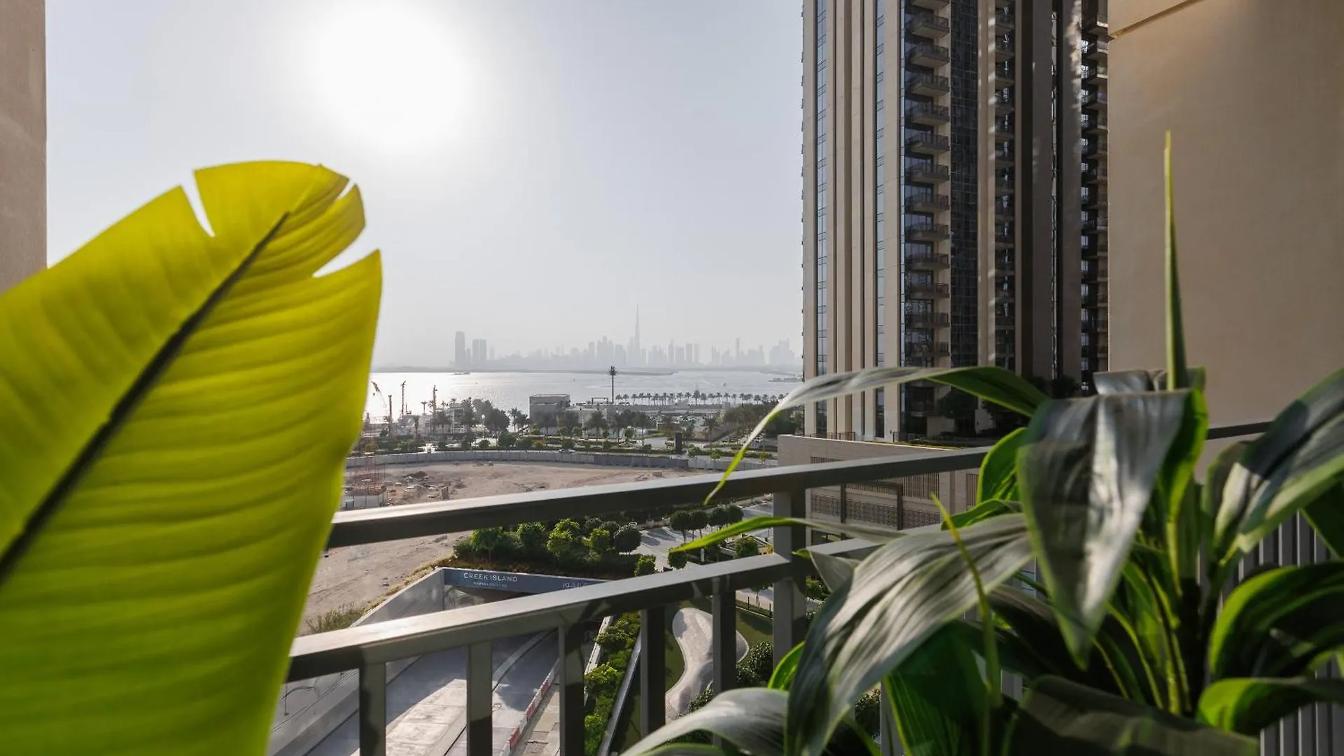 Burj Khalifa View & Creek Lagoon Dubai Apartment